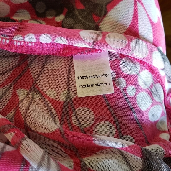 New Lane Bryant Sheer Floral Top - Picture 7 of 8